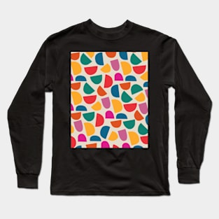 Abstract pattern 80s style Long Sleeve T-Shirt